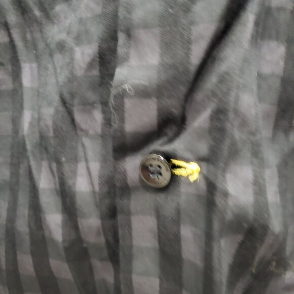 Jack Lipson‎ Flex Men's Big & Tall Black Gray Buffalo Plaid LS Dress Shirt XXL - Picture 4 of 7